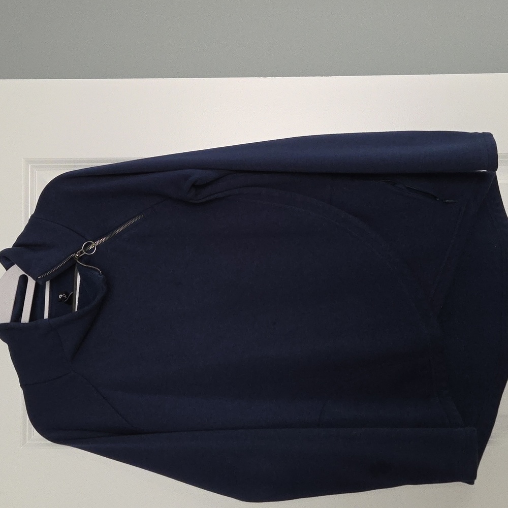 Athleta Crossover zip neck sweatshirt In Navy